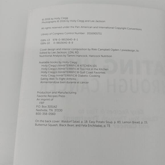 Eating Well Through Cancer: Easy Recipes & Tips to Guide You Through Cancer - Picture 9 of 16